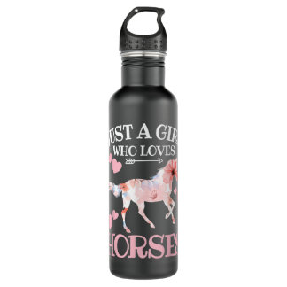 Just A Girl Who Loves Horses Teen Girls Horse Love 710 Ml Water Bottle