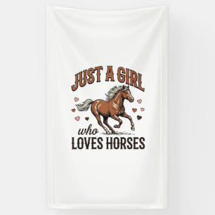 Just A Girl Who Loves Horses Vintage Horse Shirt_1 Banner