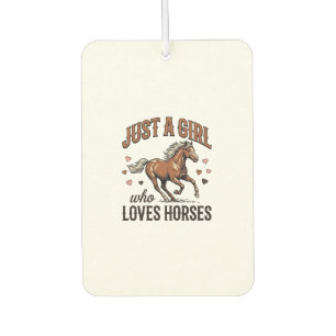 Just A Girl Who Loves Horses Vintage Horse Shirt_1 Car Air Freshener