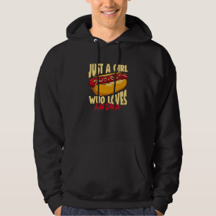 Just a Girl Who Loves Hot Dogs Hoodie