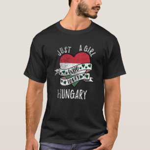 Just A Girl Who Loves Hungary Vintage T-Shirt