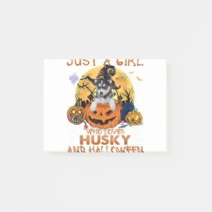 Just A Girl Who Loves Husky And Halloween Husky Do Post-it Notes