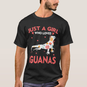 Just A Girl Who Loves Iguanas Animal For Women Kid T-Shirt