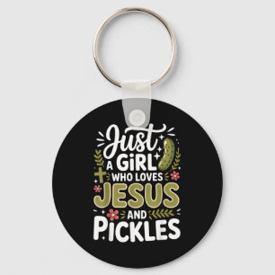 Just A Girl Who Loves Jesus And Ckles Key Ring
