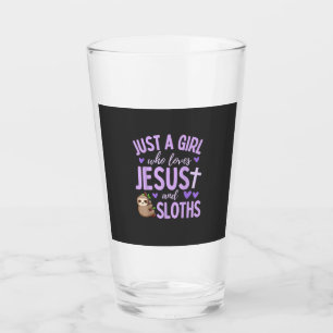 Just A Girl Who Loves Jesus and Sloths Christian C Glass