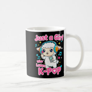 Just A Girl Who Loves K-p Cute Sheep  Coffee Mug