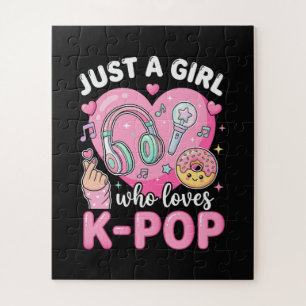 Just A Girl Who Loves K-Pop Jigsaw Puzzle