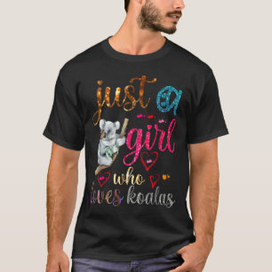 Just A Girl Who Loves Koala Bear Dad Mom Boy Koala T-Shirt