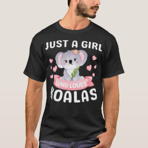 Just A Girl Who Loves Koala Bear Funny Christmas B T-Shirt