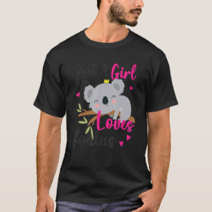 Just A Girl Who Loves Koala Cute Koala Bear T-Shirt