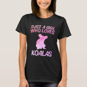 Just A Girl Who Loves Koalas For Women Bear Anima T-Shirt
