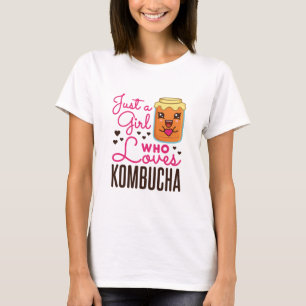 Just a Girl Who Loves Kombucha Tea Kawaii T-Shirt