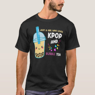just a girl who loves kpop and bubble tea Kpop mer T-Shirt