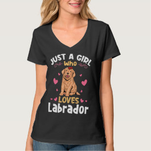 Just A Girl Who Loves Labrador Relaxed Fit T-Shirt