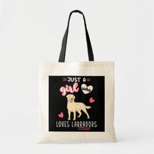 Just A Girl Who Loves Labradors Yellow Lab  Tote Bag