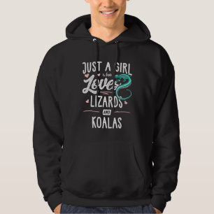 Just A Girl Who Loves Lizards And Koalas Women Hoodie