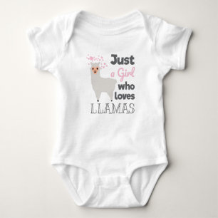 Just A Girl Who Loves Llamas Baby Bodysuit