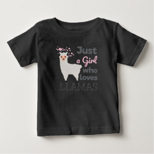 Just A Girl Who Loves Llamas Baby T-Shirt