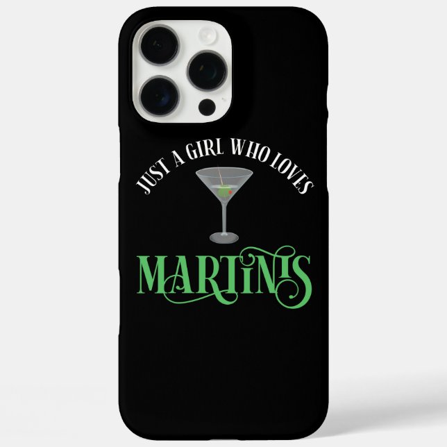 Just A Girl Who Loves Martinis Case-Mate iPhone Case (Back)