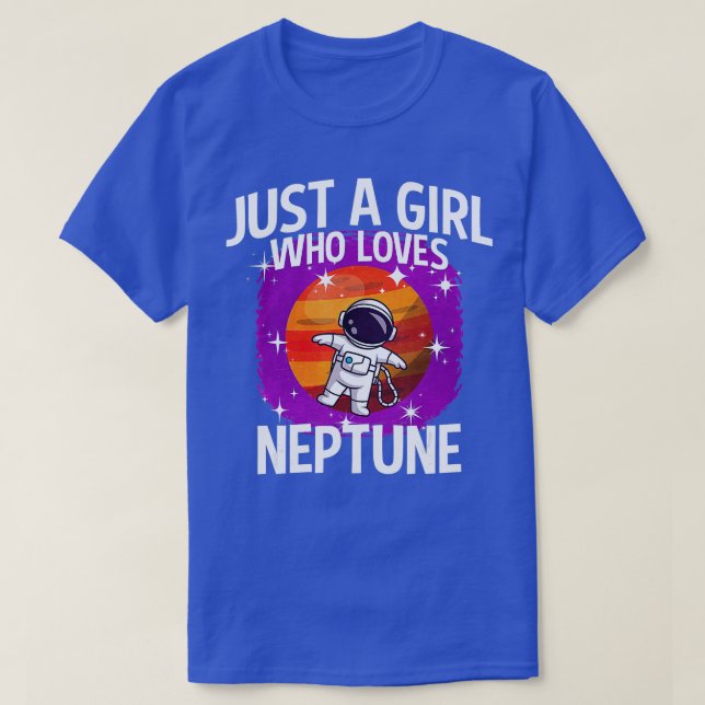 Just A Girl Who Loves Neptune  T-Shirt (Design Front)