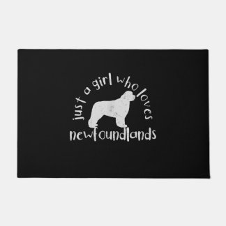 Just A Girl Who Loves Newfoundland Dog Doormat