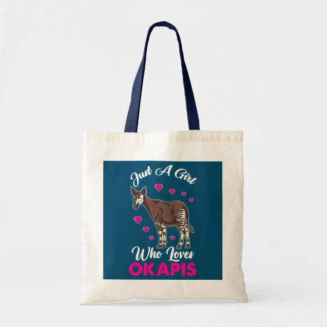 Just A Girl Who Loves Okapis  Tote Bag (Front)