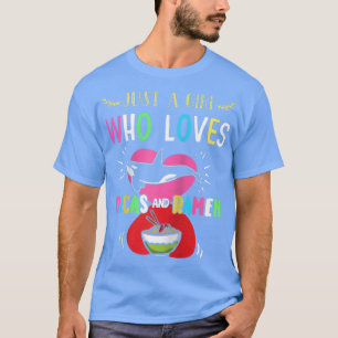 Just A Girl Who Loves Orcas And Ramen Raglan Baseb T-Shirt