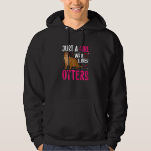 just a girl who loves otters   otter costume sea o hoodie