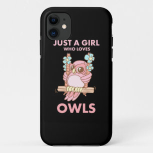 Just A Girl Who Loves Owls Case-Mate iPhone Case