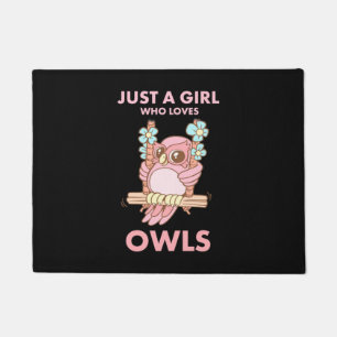 Just A Girl Who Loves Owls Doormat