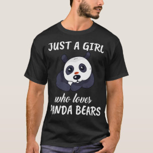Just A Girl Who Loves Panda Bears 2 T-Shirt