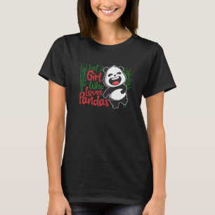 Just A Girl Who Loves Pandas Animal  For Women Bea T-Shirt