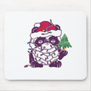 Just a girl who loves pandas - Cute Christmas Bear Mouse Pad