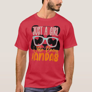 Just A Girl Who Loves Pandas Cute Panda (18)  T-Shirt