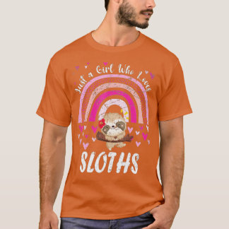 Just A Girl Who Loves Pandas Rainbow Cute Panda Lo T-Shirt