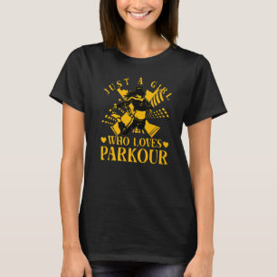 Just a Girl who loves Parkour funny saying Premium T-Shirt