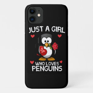 Just a Girl Who Loves Penguins Case-Mate iPhone Case