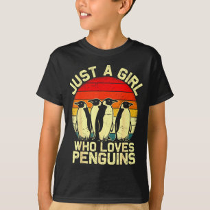 Just A Girl Who Loves Penguins Funny Lar Animal To T-Shirt