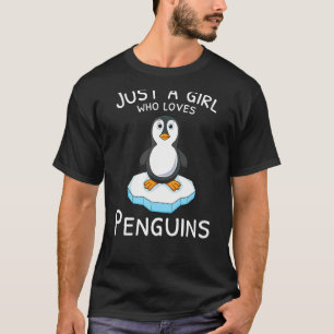 Just A Girl Who Loves Penguins Zoo Animal Bird Ant T-Shirt