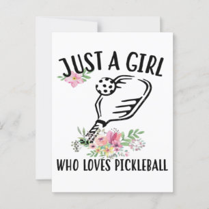 Just a girl who loves Pickleball Postcard