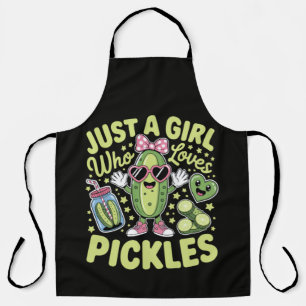 Just A Girl Who Loves Pickles Apron