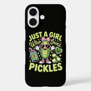 Just A Girl Who Loves Pickles iPhone 16 Case