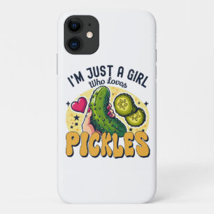 Just A Girl Who Loves Pickles - Funny Vegan Case-Mate iPhone Case