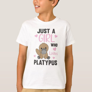 Just A Girl who Loves platypuses Sweet Animals T-Shirt