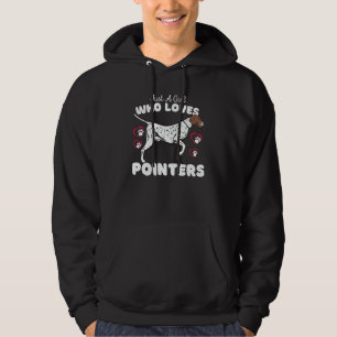 Just A Girl Who Loves Pointers Cute Dog Breed Kids Hoodie