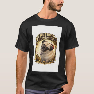 Just A Girl Who Loves Pugs Cute Dog Pet Lover T-Shirt