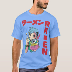 Just a Girl who loves Ramen Anime Bowl Kawaii Japa T-Shirt