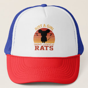 Just a Girl Who Loves Rats Trucker Hat
