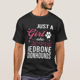 Just A Girl Who Loves Redbone Coonhounds Women Pet T-Shirt