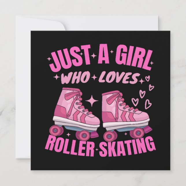 Just A Girl Who Loves Roller Skating (Front)